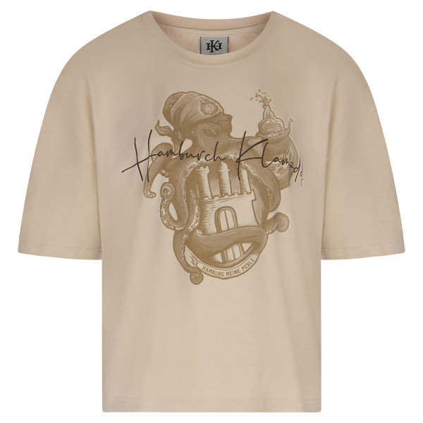 T-Shirt Octopus beige